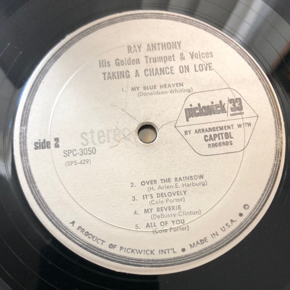 Ray Anthony His Golden Trumpet And Voices Vinyl Lp '66 - Picture 4 of 9